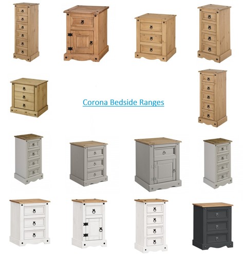 Corona bedside chest cabinet - corona,