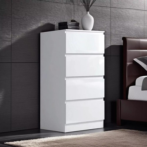 White high gloss - high, 4