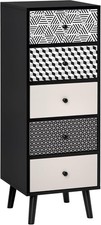 Chest of 5 Drawers Tall Slim