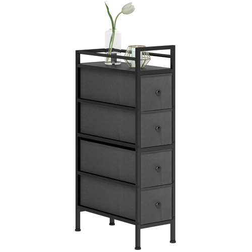 Homcom narrow drawer dresser - 4,